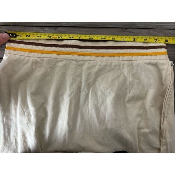 German 100% Quality Cotton Embroidered Boho Folk Cream Maxi Skirt - Picture 5 of 10